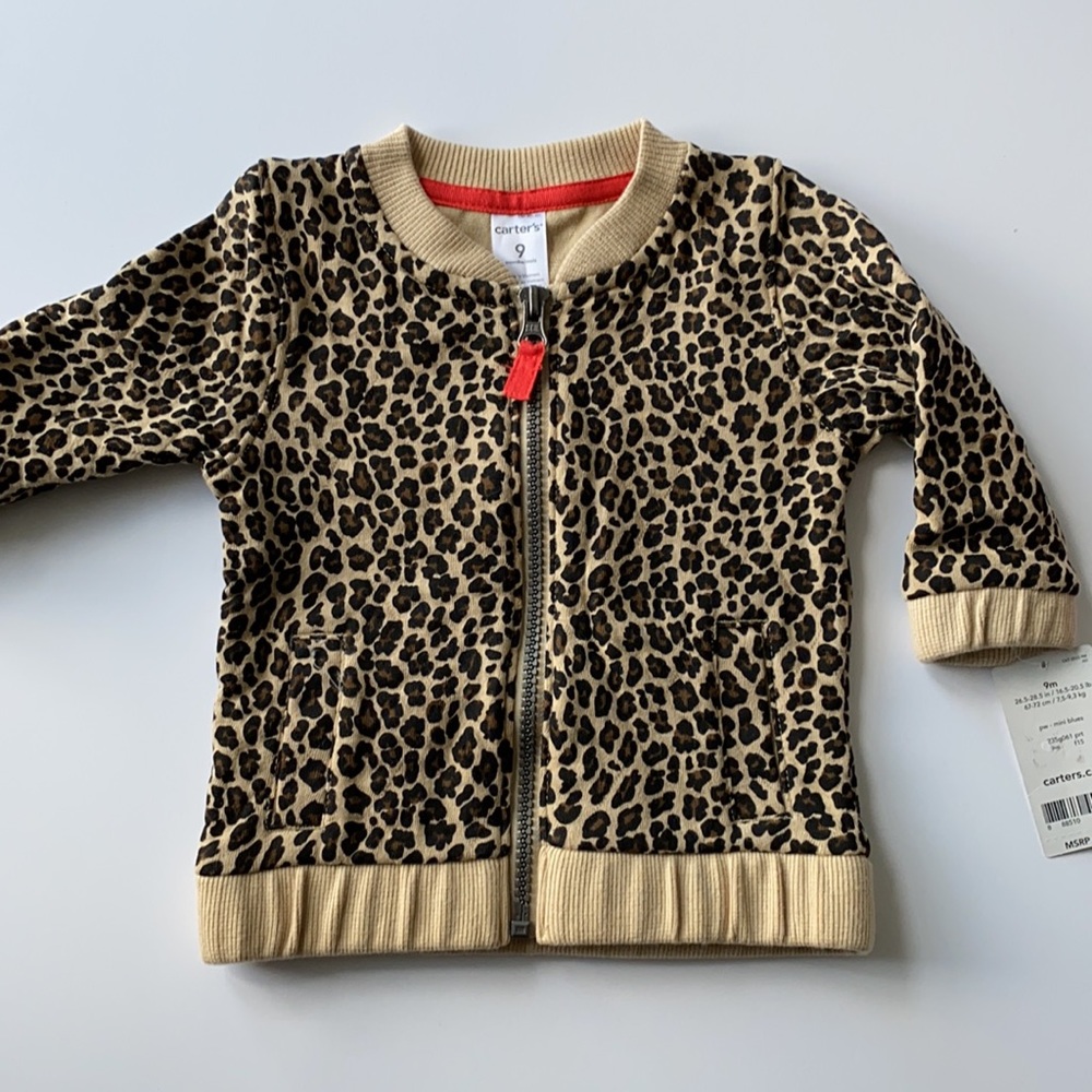 NWT Baby Girl Leopard Print Jacket